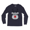christmas reindeer rudolph Long Sleeve Shirts
