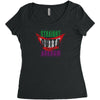 straight outta arkham Women's Triblend Scoop T-shirt