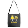 pulp minion pulp fiction parody despicable me Adjustable Strap Totes