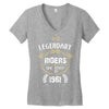 legendary riders are born in 1961 Women's V-Neck T-Shirt