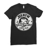 death before decaf Ladies Fitted T-Shirt