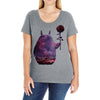 Totoro Forest Ladies Curvy T-Shirt