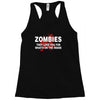 zombies love you, ideal birthday gift or present Racerback Tank