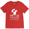proud Autism dad V-Neck Tee