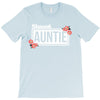 blessed aunitie with flower white color T-Shirt