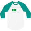 low battery introvert pun humor 3/4 Sleeve Shirt