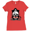 pirate panda Ladies Fitted T-Shirt