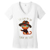 nightmare on kitty street Women's V-Neck T-Shirt