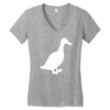 cool duck retro Women's V-Neck T-Shirt