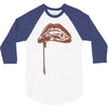 vampire lips 3/4 Sleeve Shirt