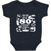 80s survival guide cassette high Baby Bodysuit