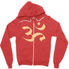om zeichen indien buddhisten meditation religion yoga Zipper Hoodie