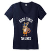 good times tan lines Women's V-Neck T-Shirt