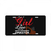 Just A Girl In Love With Her Heavy Equipment Operator License Plate