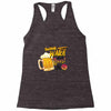 save water drink beer Racerback Tank