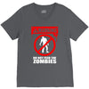zombie  do not feed the zombies fun V-Neck Tee
