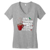 it's a christmas movies and hot chocolate kind of day Women's V-Neck T-Shirt