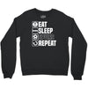 eat sleep spurs Crewneck Sweatshirt