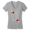 king of hearts playing card Women's V-Neck T-Shirt