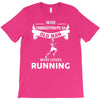 who loves running T-Shirt
