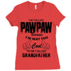 I'm Called Pawpaw Because  I'm Way Too Cool To Be Called Grandfather Ladies Fitted T-Shirt