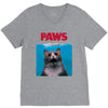 Jaws Parody Paws V-Neck Tee