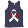 lung cancer white ribbon Tank Top