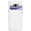 scotland born and raised retro white &amp; navy international country Samsung Galaxy S8 Plus