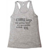 coffee keeps me going Racerback Tank
