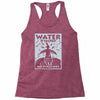 water is sacred no pipelines Racerback Tank