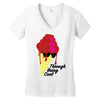 through being cool graphic Women's V-Neck T-Shirt