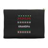ugly christmas grandpa Accessory Pouches