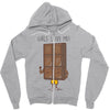 girls love me Zipper Hoodie