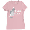 i cat even Ladies Fitted T-Shirt