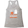 i'm the crazy cat lady Racerback Tank