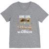 june  girl is a perfect combination of princess and warrior V-Neck Tee
