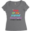 This Is My Human Costume I'm Really A Unicorn Women's Triblend Scoop T-shirt