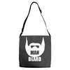 man beard funny mens Adjustable Strap Totes