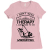 I Don't Need Therapy Just to Go Windsurfing Ladies Fitted T-Shirt