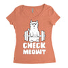 gym cat workout Women's Triblend Scoop T-shirt