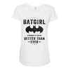 Batgirl Stronger And Faster Better Than Ever Maternity Scoop Neck T-shirt