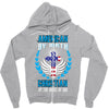 American by Birth Christian By the Grace of God Zipper Hoodie