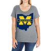 ohio for michigan Ladies Curvy T-Shirt