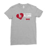 love and a dog life Ladies Fitted T-Shirt