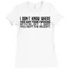 opinions Ladies Fitted T-Shirt