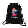 nerd princess Drawstring Bags
