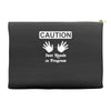caution! jazz handsfunny jazz dance comic boogie camp trumpet Accessory Pouches