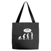 banksy funny human evolution indie Tote Bags