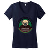 bah hum pug Women's V-Neck T-Shirt