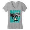 happy father&rsquo;s day 3 Women's V-Neck T-Shirt